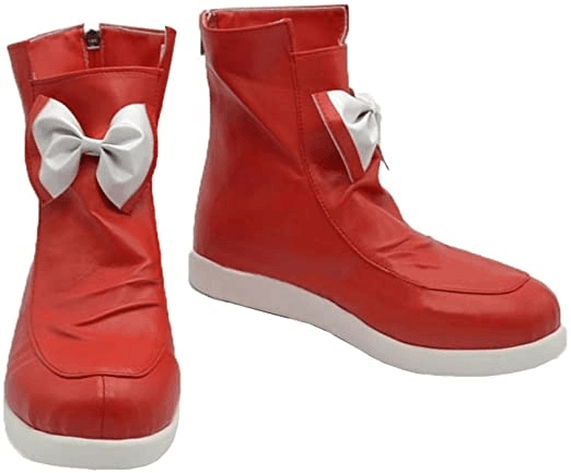 Touhou Project Fujiwara No Mokou Cosplay Boots Red - CrazeCosplay