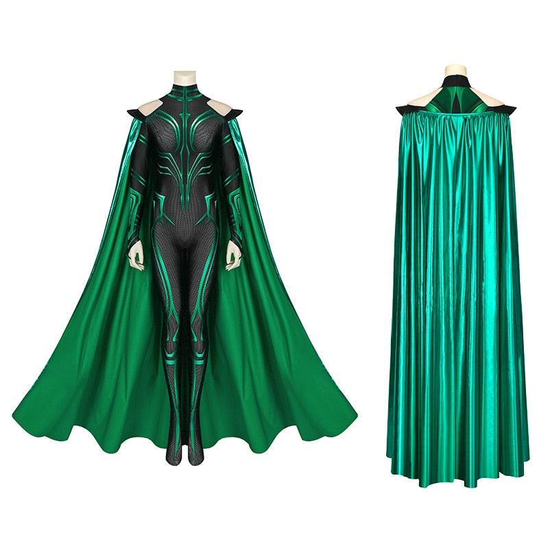 THOR 3 Hela Jumpsuit Cosplay Costume Halloween Masquerade Party Bodysuit - CrazeCosplay