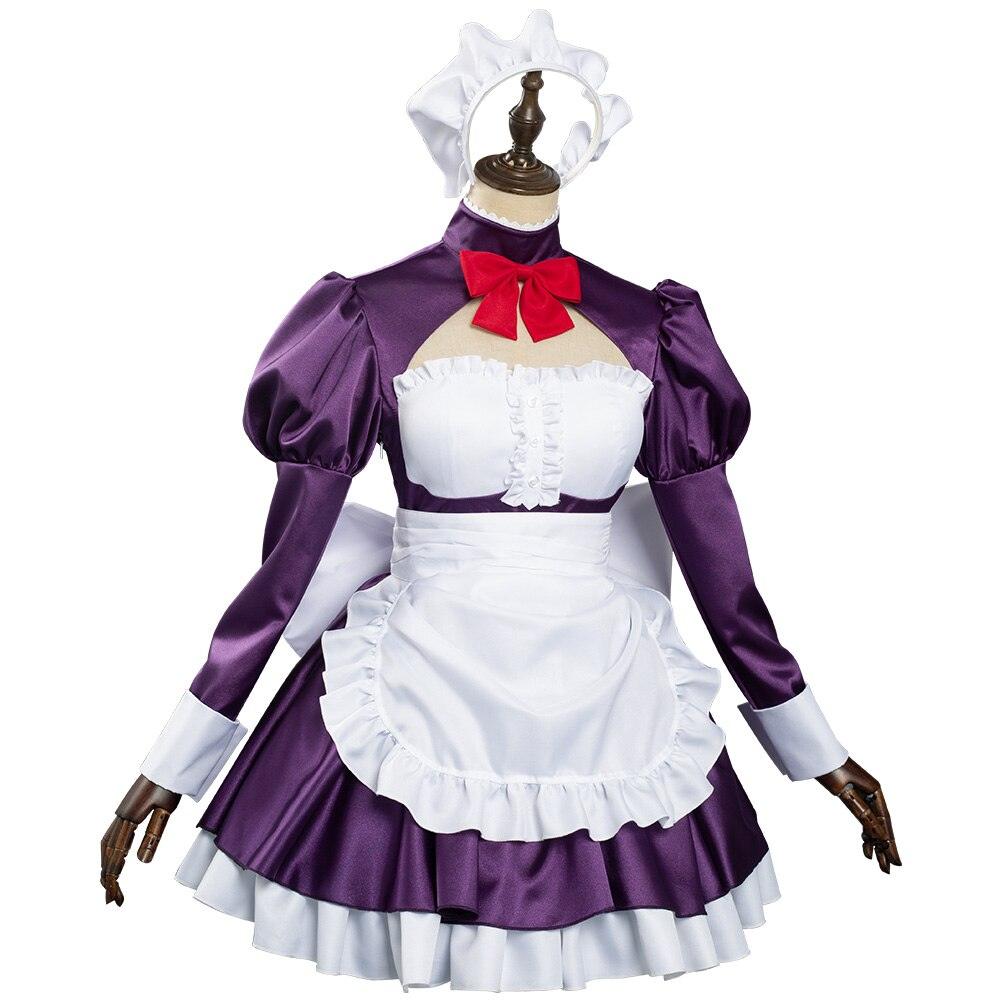 Anime High Rise Invasion Fuku Kamen Cosplay Costume Maid Dress Apron Full Suit Halloween Carnival Costumes - CrazeCosplay