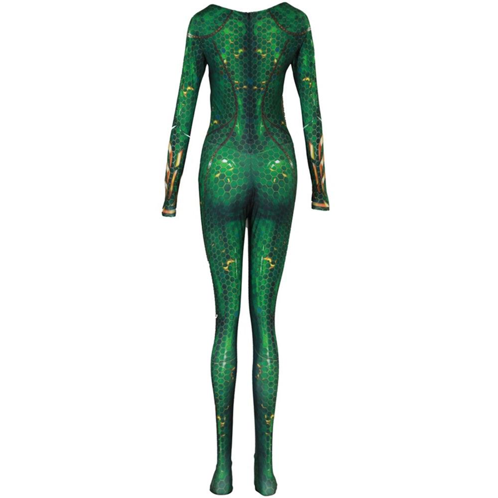 Aquaman Mera Queen Cosplay Zentai Costume - CrazeCosplay