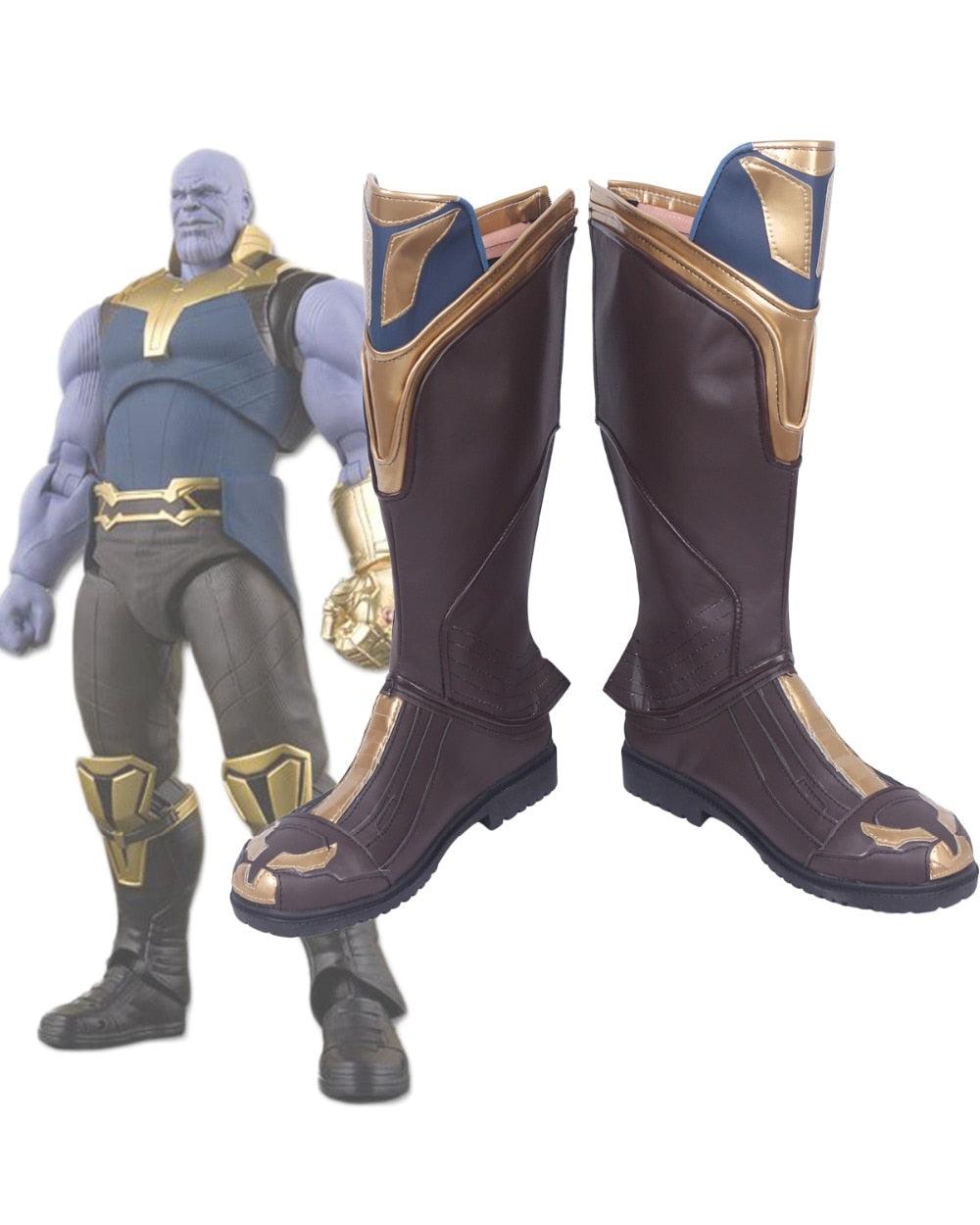 Avengers Infinity War Thanos Cosplay Boots Shoes Custom Made Halloween Prop - CrazeCosplay