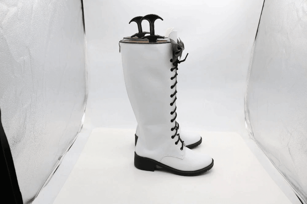 black butler ciel cosplay boots shoes white - CrazeCosplay