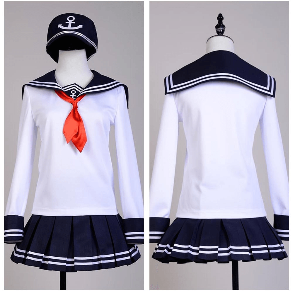 Kantai Collection Fleet Girls Akatsuki Sailor Cosplay Costume - CrazeCosplay