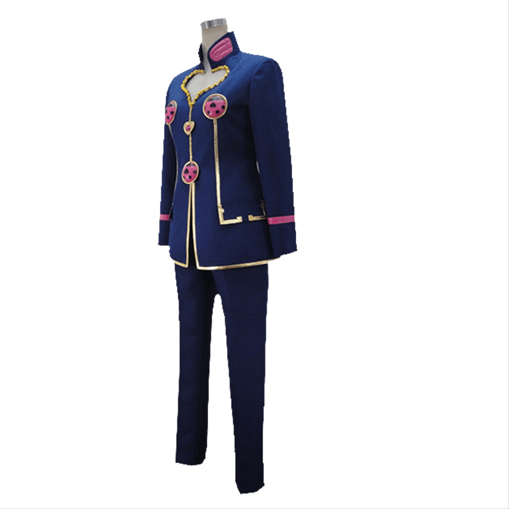 Jojos Bizarre Adventure Golden Wind Giorno Giovanna Cosplay Costume Blue - CrazeCosplay