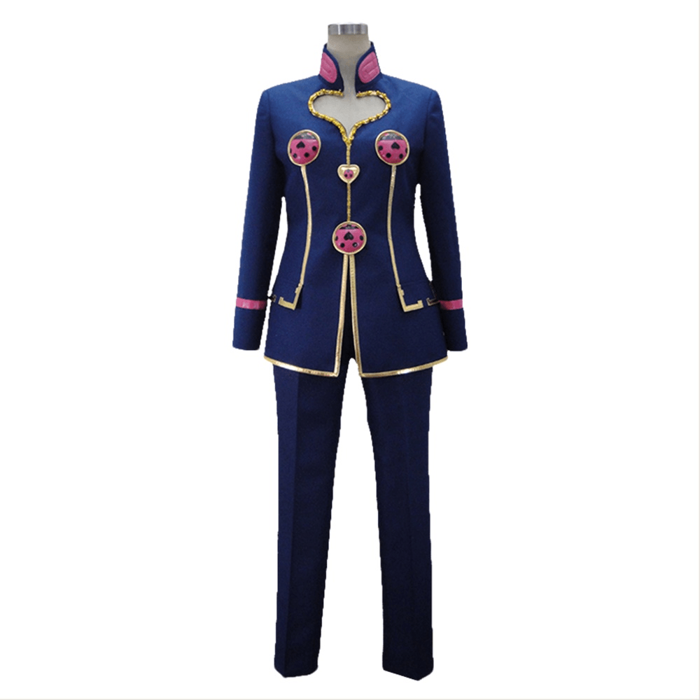 Jojos Bizarre Adventure Golden Wind Giorno Giovanna Cosplay Costume Blue - CrazeCosplay