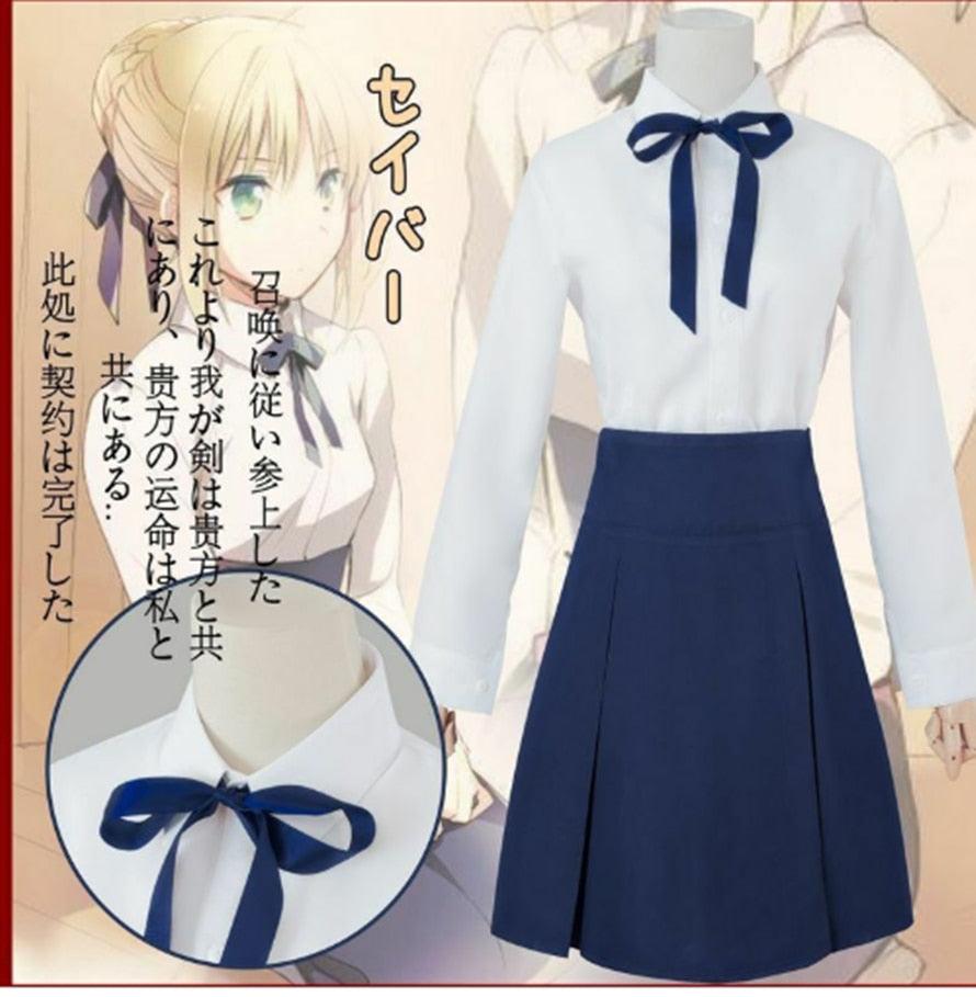 Fate/stay night saber Altria Pendragon cosplay costume - CrazeCosplay