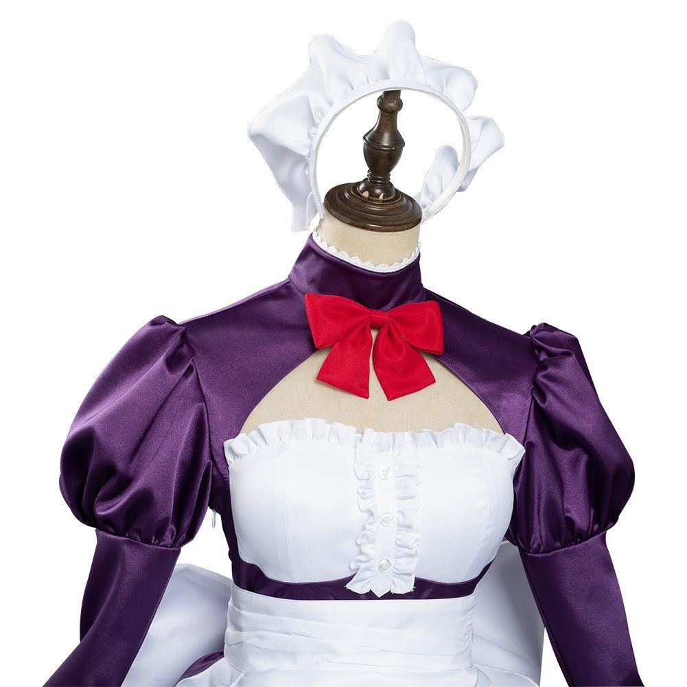 Anime High Rise Invasion Fuku Kamen Cosplay Costume Maid Dress Apron Full Suit Halloween Carnival Costumes - CrazeCosplay
