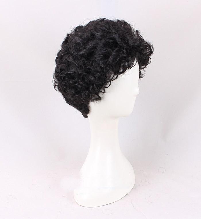 Hulk Cosplay Wig Plant Hulk Robert Bruce Banner Curly Black Synthetic Hair - CrazeCosplay