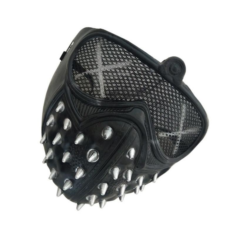 Punk Rivet Mask Party Devil Cosplay Masks Masquerade Half Face Props Cosplay Mask for Halloween Party - CrazeCosplay