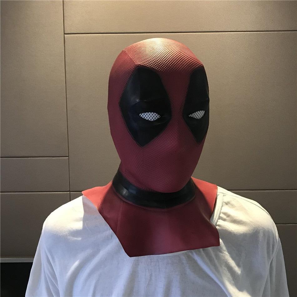 Latex Full Head Helmet Deadpool Wade Winston Wilson Party Costume Masks Adult Funny Props Movie Cosplay Mask deadpool mask adult men for kids realistic leather cosplay masks black replica movie - CrazeCosplay