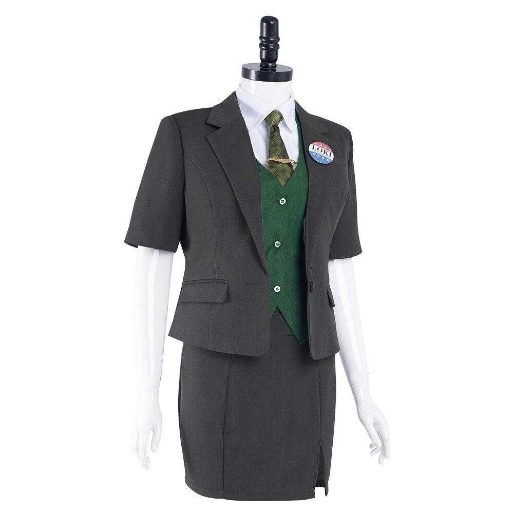 Loki Cosplay Costume Women Uniform Skirt Outfits Halloween Carnival Suit - CrazeCosplay