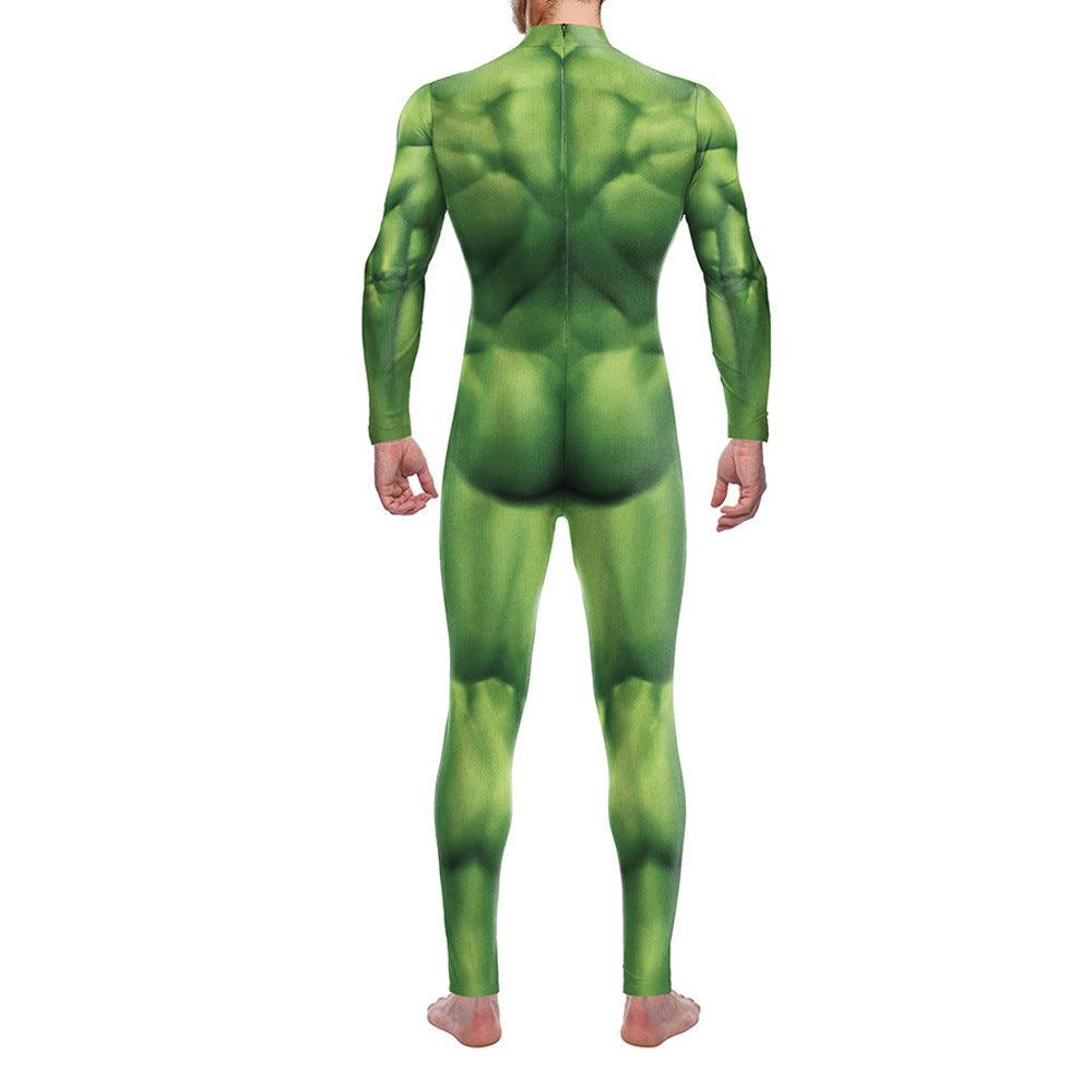 Realistic Hulk Muscle Bodysuit Halloween Cosplay Costume for Adults - CrazeCosplay