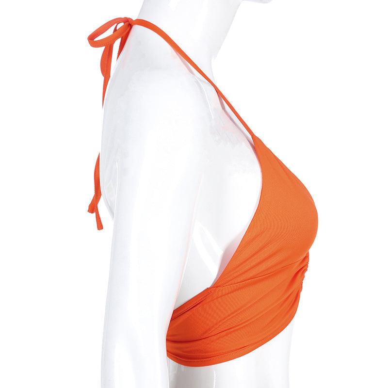 Foxxy Cleopatra Austin Powers Costume Halloween Cosplay Orange Tank Top - CrazeCosplay