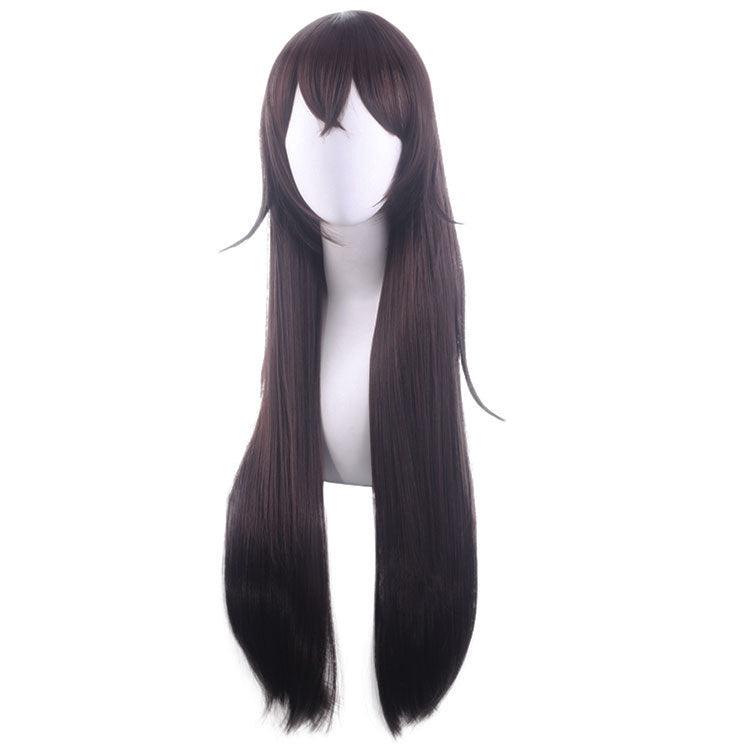 Genshin Impact Amber Cosplay Wig Dark Brown Long Straight Hair - CrazeCosplay