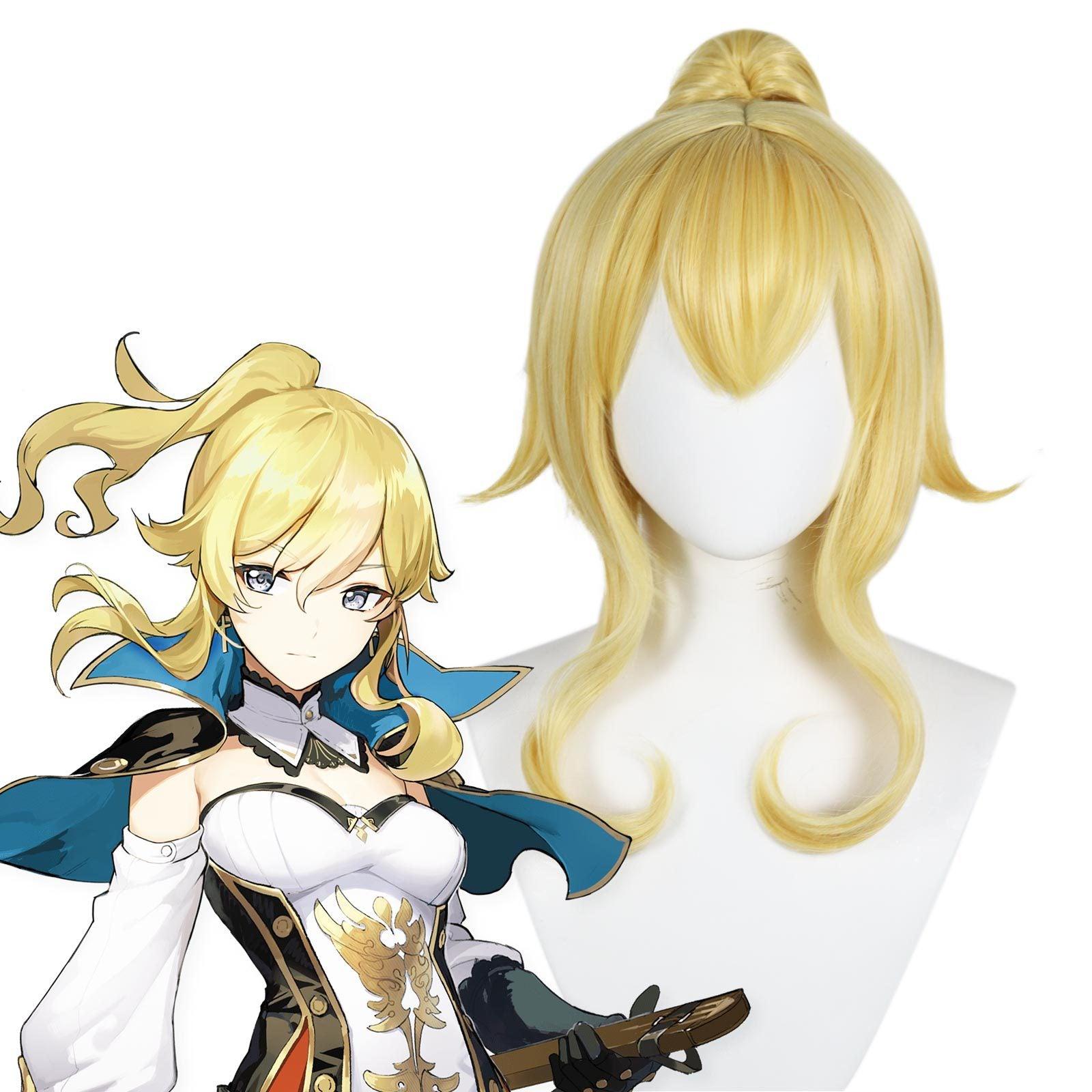 Genshin Impact Jean Qin Wig Blonde Ponytail Cosplay Wig - CrazeCosplay