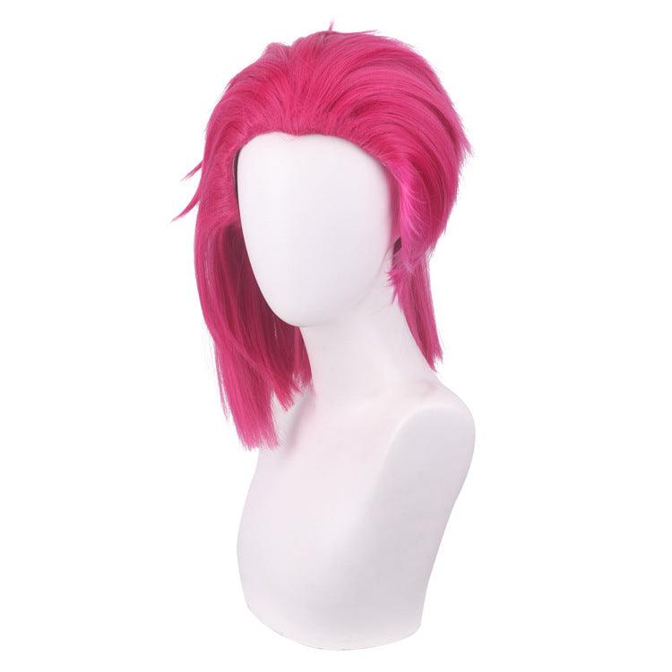 Arcane Vi Pink Long Cosplay Wig