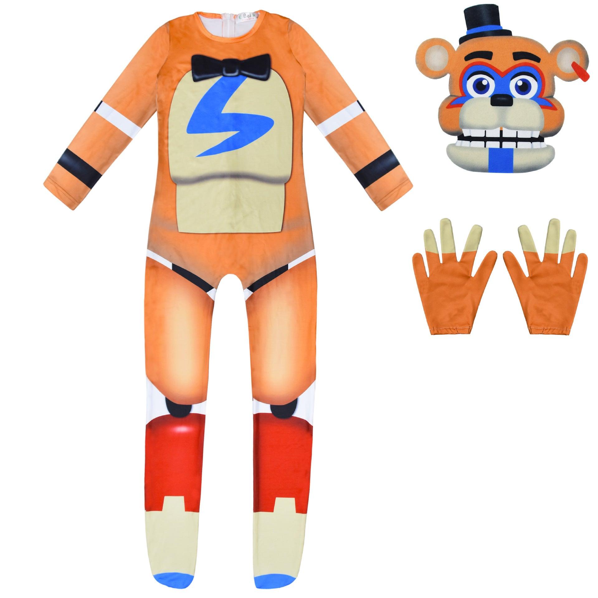 Glamrock Freddy Costume Five Nights At Freddy's Halloween Suits for Kids - CrazeCosplay