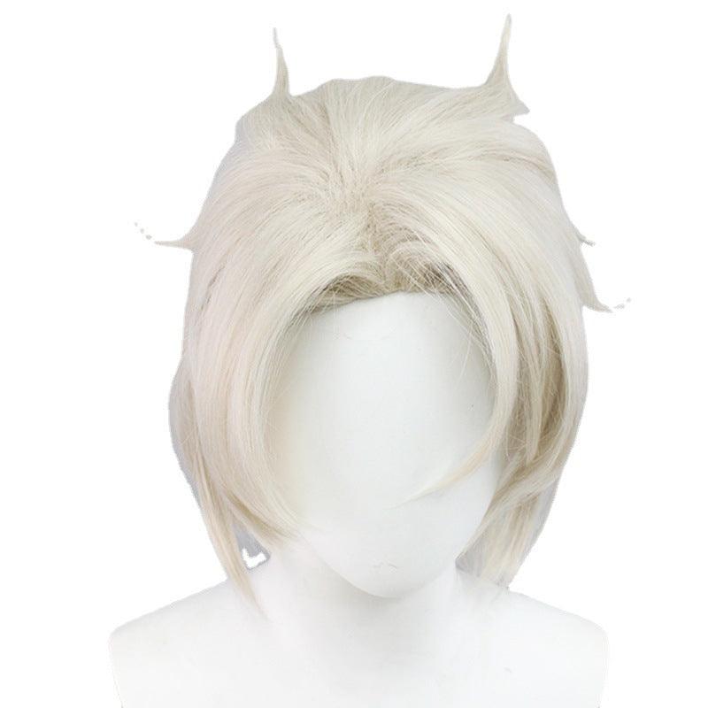 Genshin Impact Albedo Wig Short Blonde Fluffy Cosplay Wig - CrazeCosplay