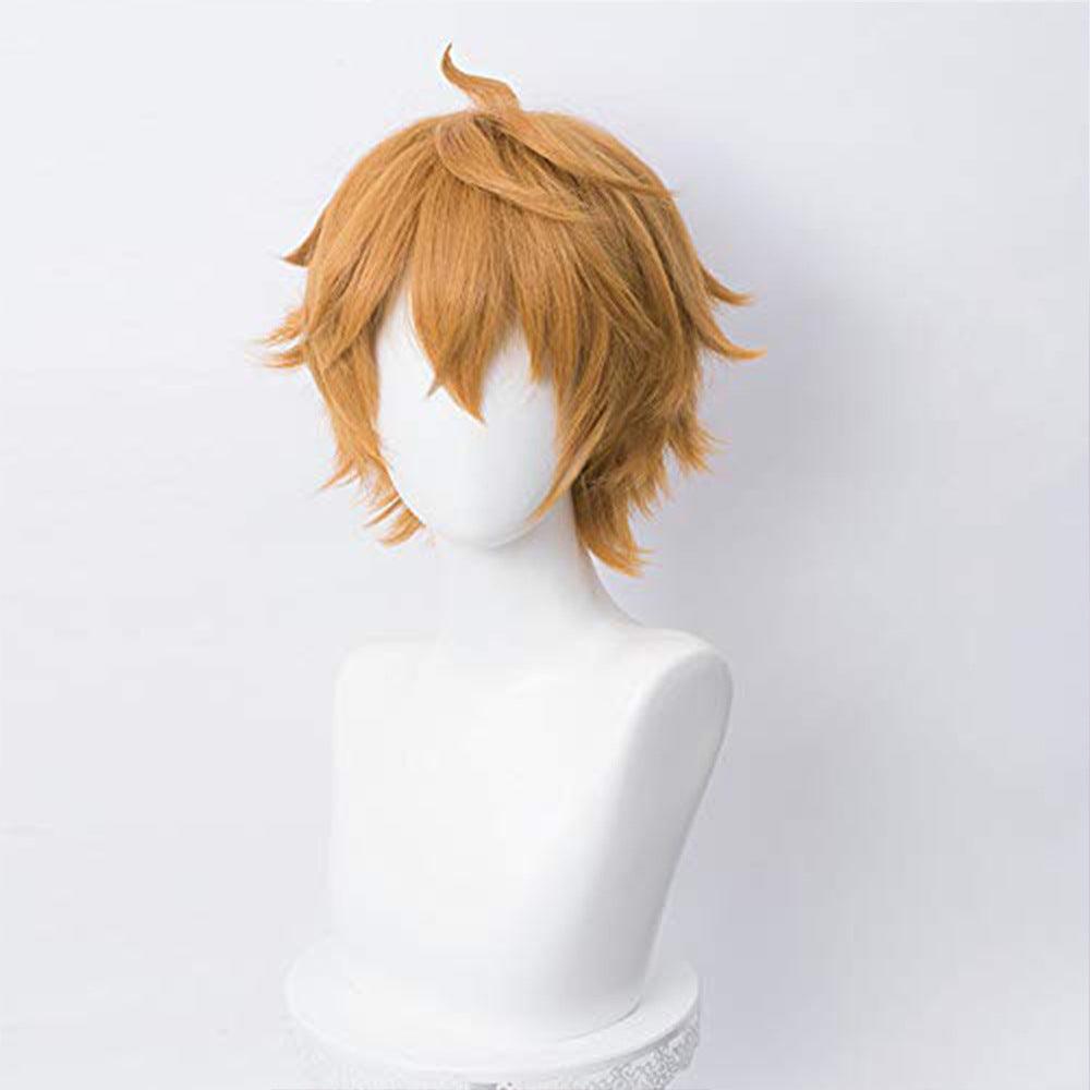 Genshin Impact Tartaglia Brown Short Cosplay Wig - CrazeCosplay