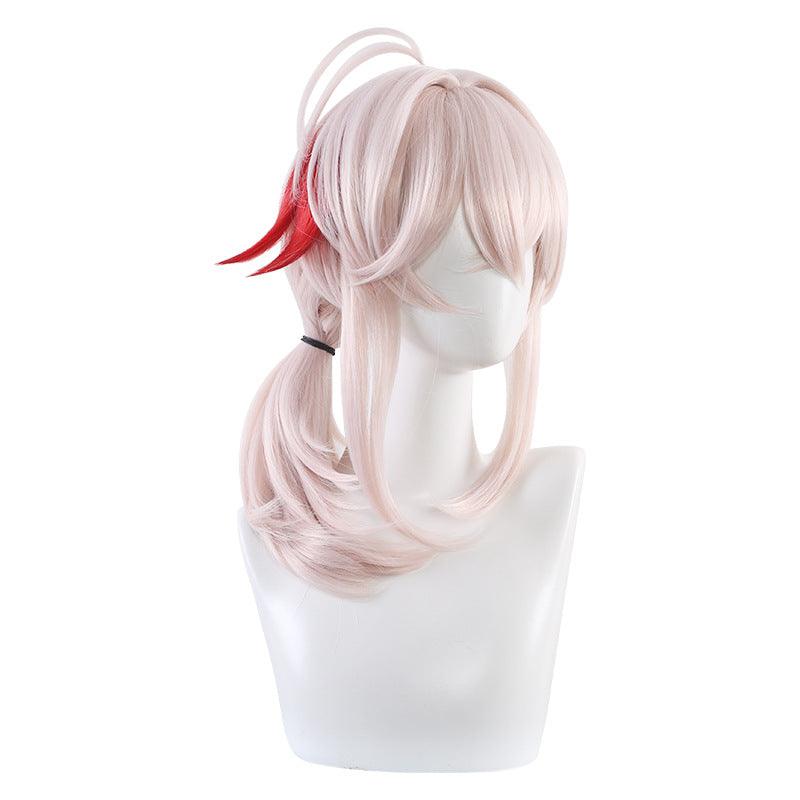 Genshin Impact Kazuha Cosplay Wig Pink Mixed Red Wig - CrazeCosplay