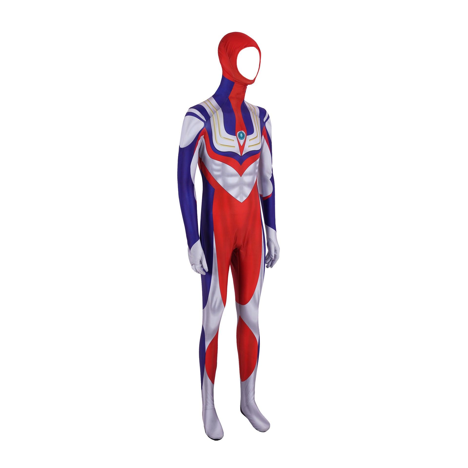 Ultraman Tiga Cosplay Costume Ultraman Suit Adults Kids Superhero Halloween Zentai Bodysuit - CrazeCosplay