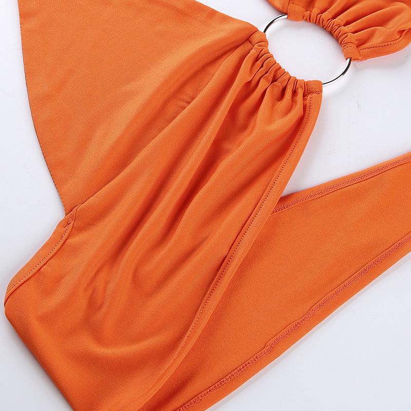 Foxxy Cleopatra Austin Powers Costume Halloween Cosplay Orange Tank Top - CrazeCosplay