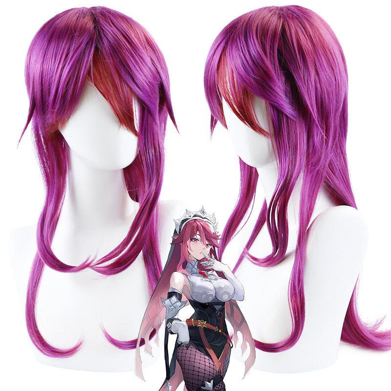 Genshin Impact Rosaria Purple Cosplay Wig - CrazeCosplay