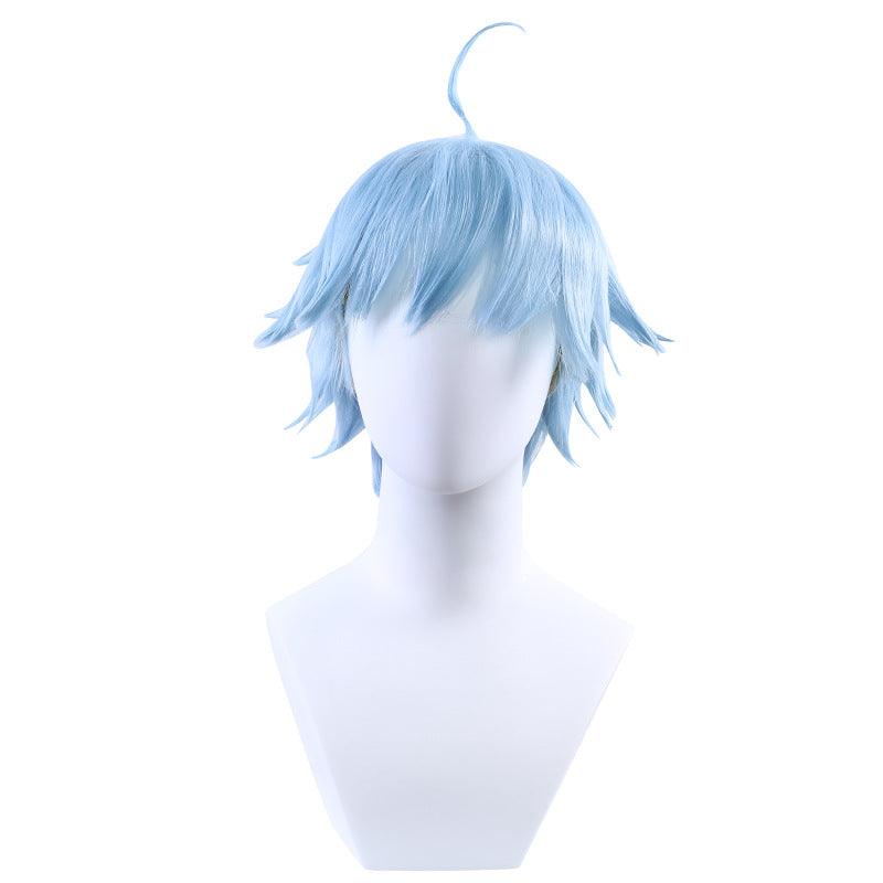 Genshin Impact Chongyun Blue Short Cosplay Wig - CrazeCosplay