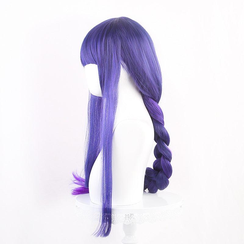 Genshin Impact Raiden Shogun Purple Cosplay Wig - CrazeCosplay