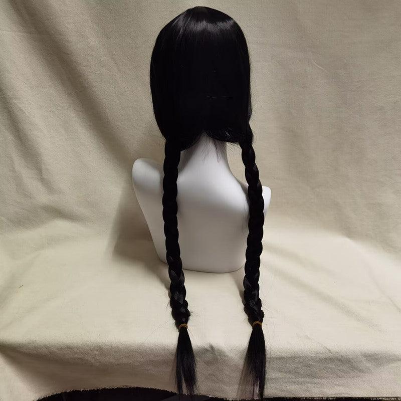 Wednesday Addams Black Cosplay Wig - CrazeCosplay