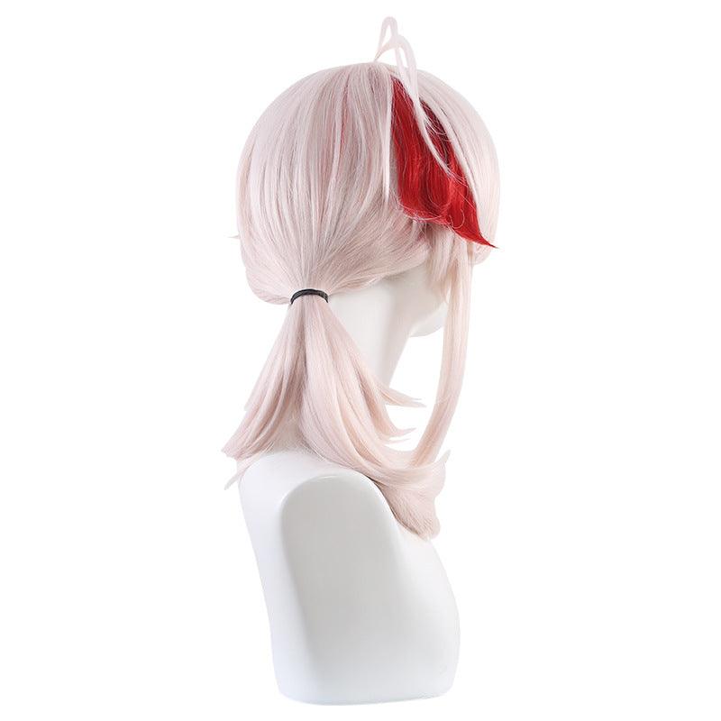 Genshin Impact Kazuha Cosplay Wig Pink Mixed Red Wig - CrazeCosplay