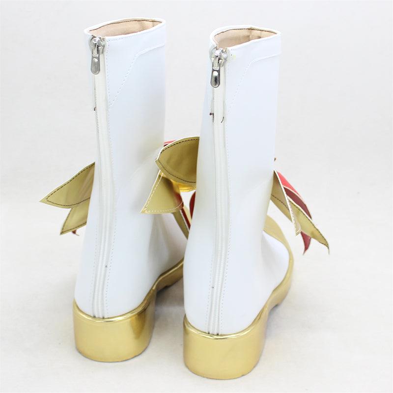 League of Legends Star Guardian Jinx White Shoes Cosplay Boots - CrazeCosplay