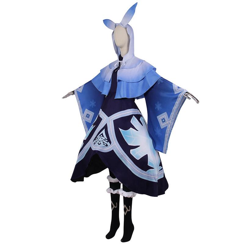 Genshin Impact Cryo Abyss Mages Cosplay Costume - CrazeCosplay