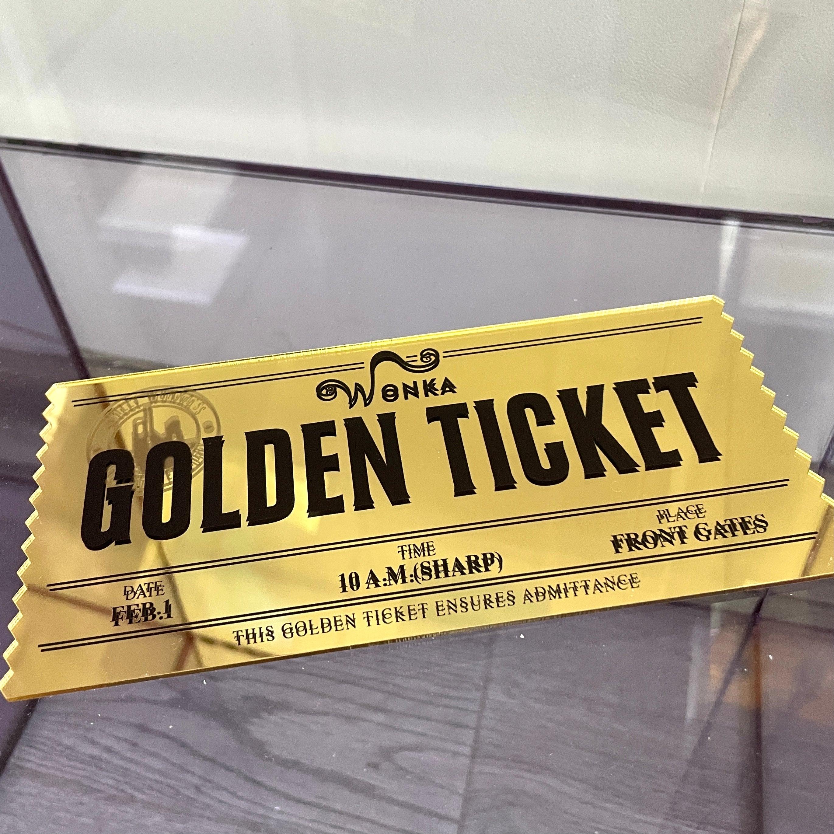 Willy Wonka Golden Ticket Halloween Cosplay Props - CrazeCosplay