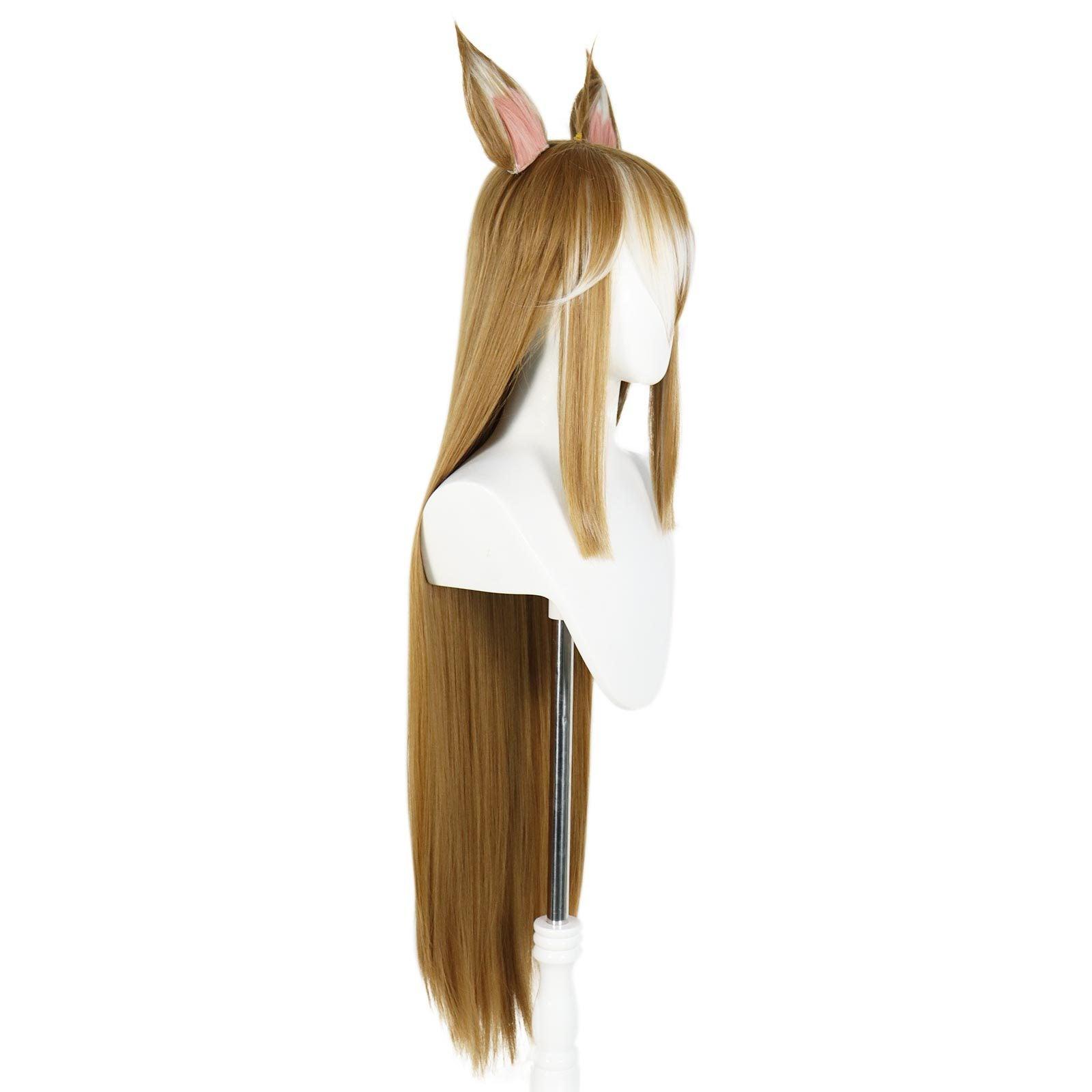 Genshin Impact Miss Hina Cosplay Wig With Ear Gorou Sexual Transformation Cosplay - CrazeCosplay