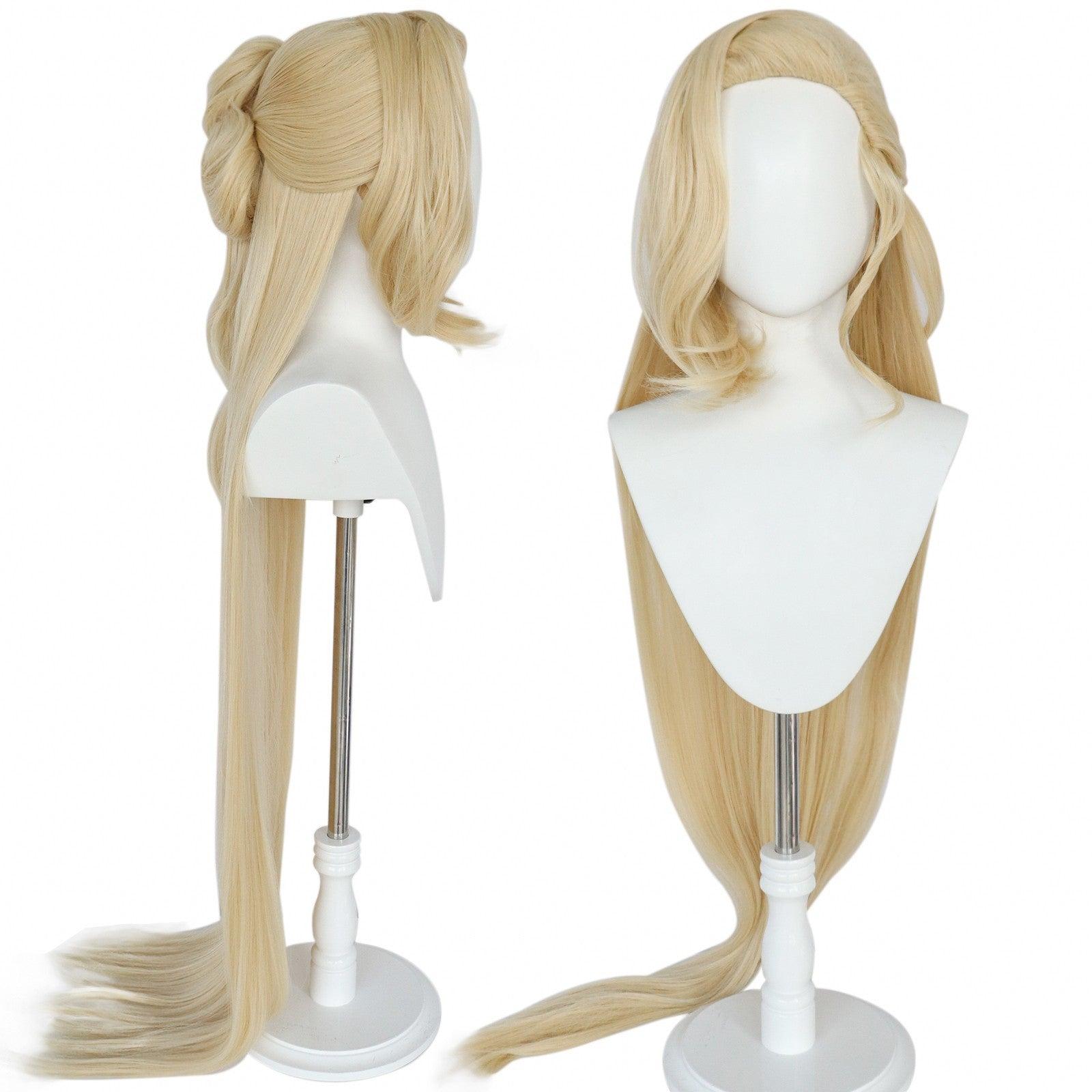 Genshin Impact La Signora Golden Cosplay Wig - CrazeCosplay