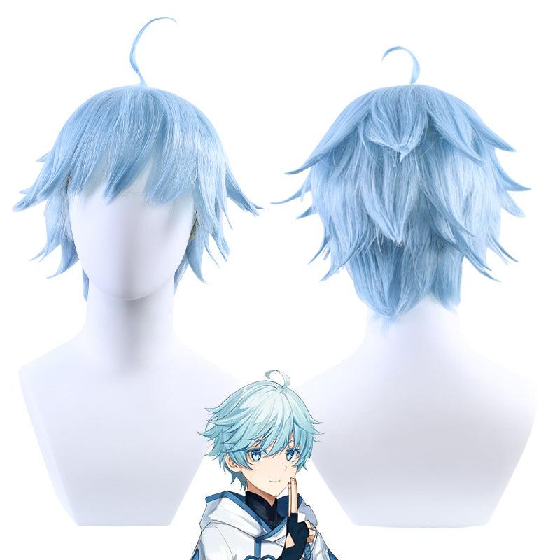 Genshin Impact Chongyun Blue Short Cosplay Wig - CrazeCosplay