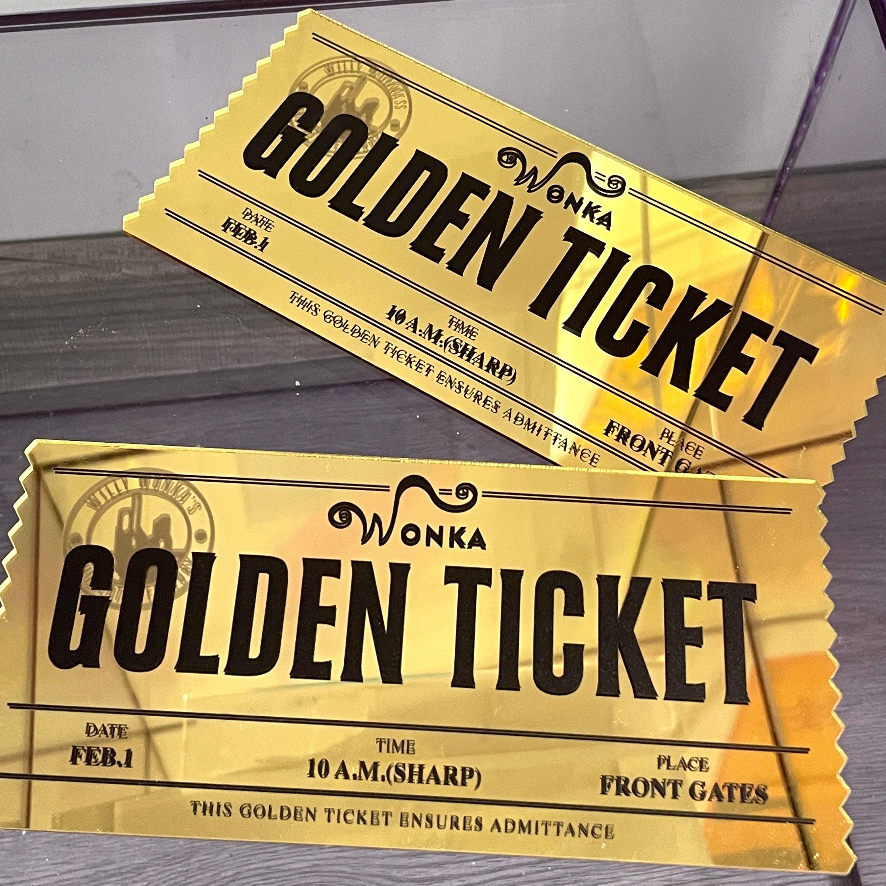 Willy Wonka Golden Ticket Halloween Cosplay Props - CrazeCosplay