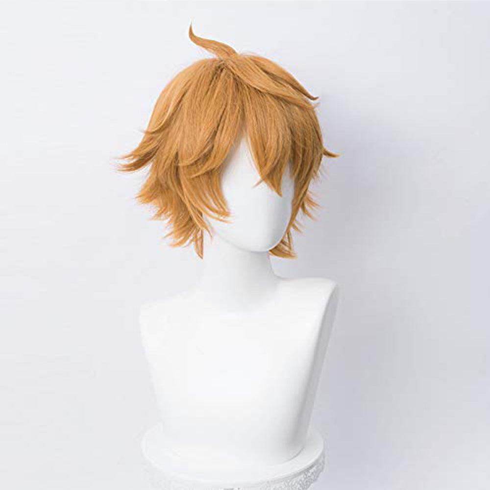 Genshin Impact Tartaglia Brown Short Cosplay Wig - CrazeCosplay