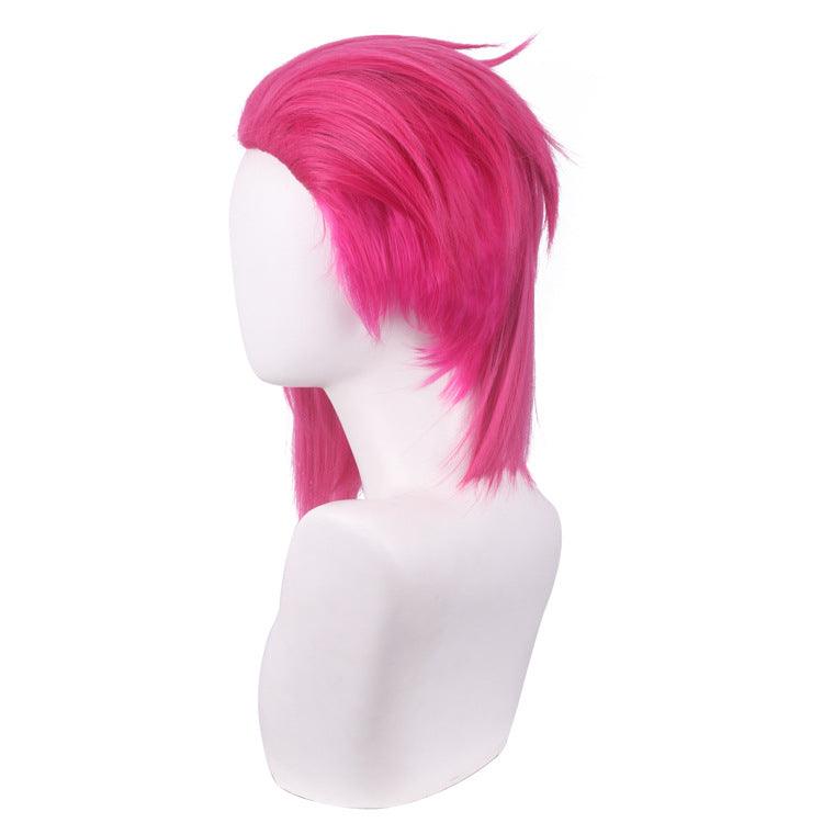 Arcane Vi Pink Long Cosplay Wig