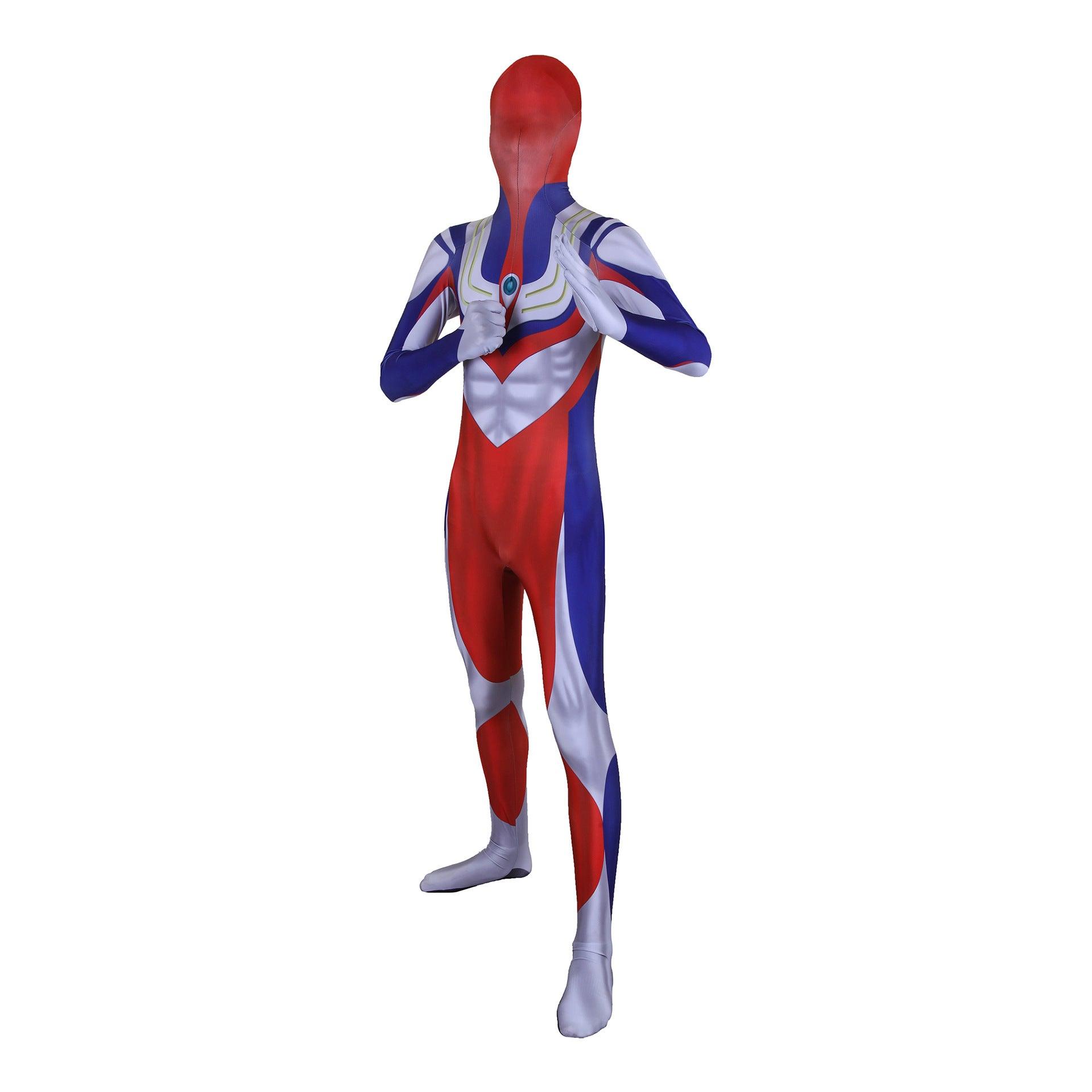 Ultraman Tiga Cosplay Costume Ultraman Suit Adults Kids Superhero Halloween Zentai Bodysuit - CrazeCosplay