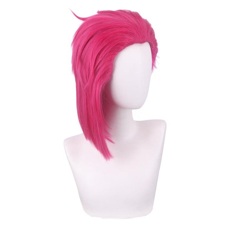 Arcane Vi Pink Long Cosplay Wig