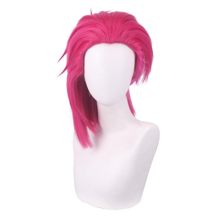 Arcane Vi Pink Long Cosplay Wig