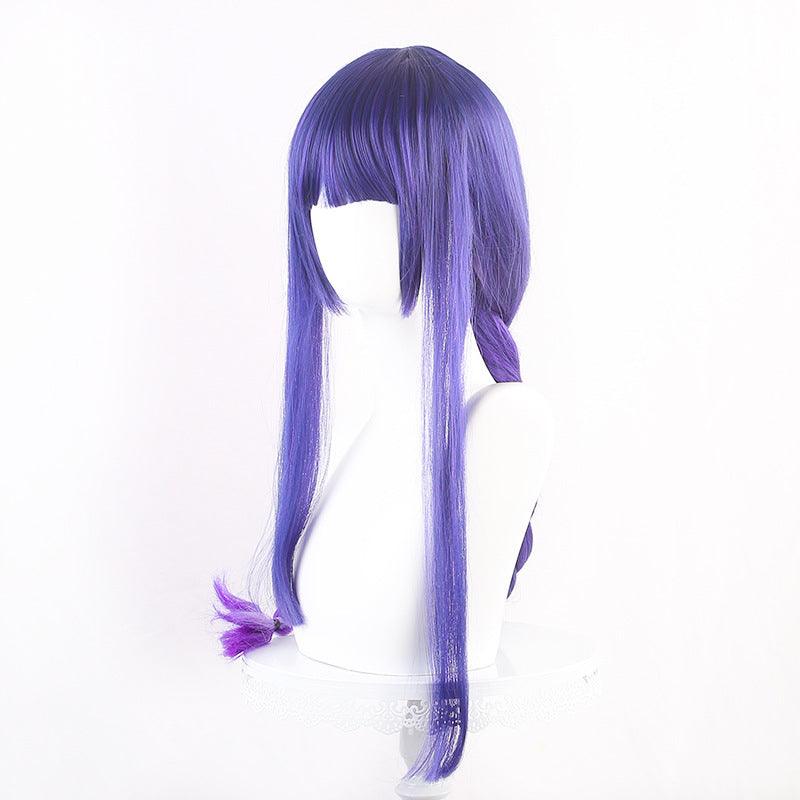 Genshin Impact Raiden Shogun Purple Cosplay Wig - CrazeCosplay