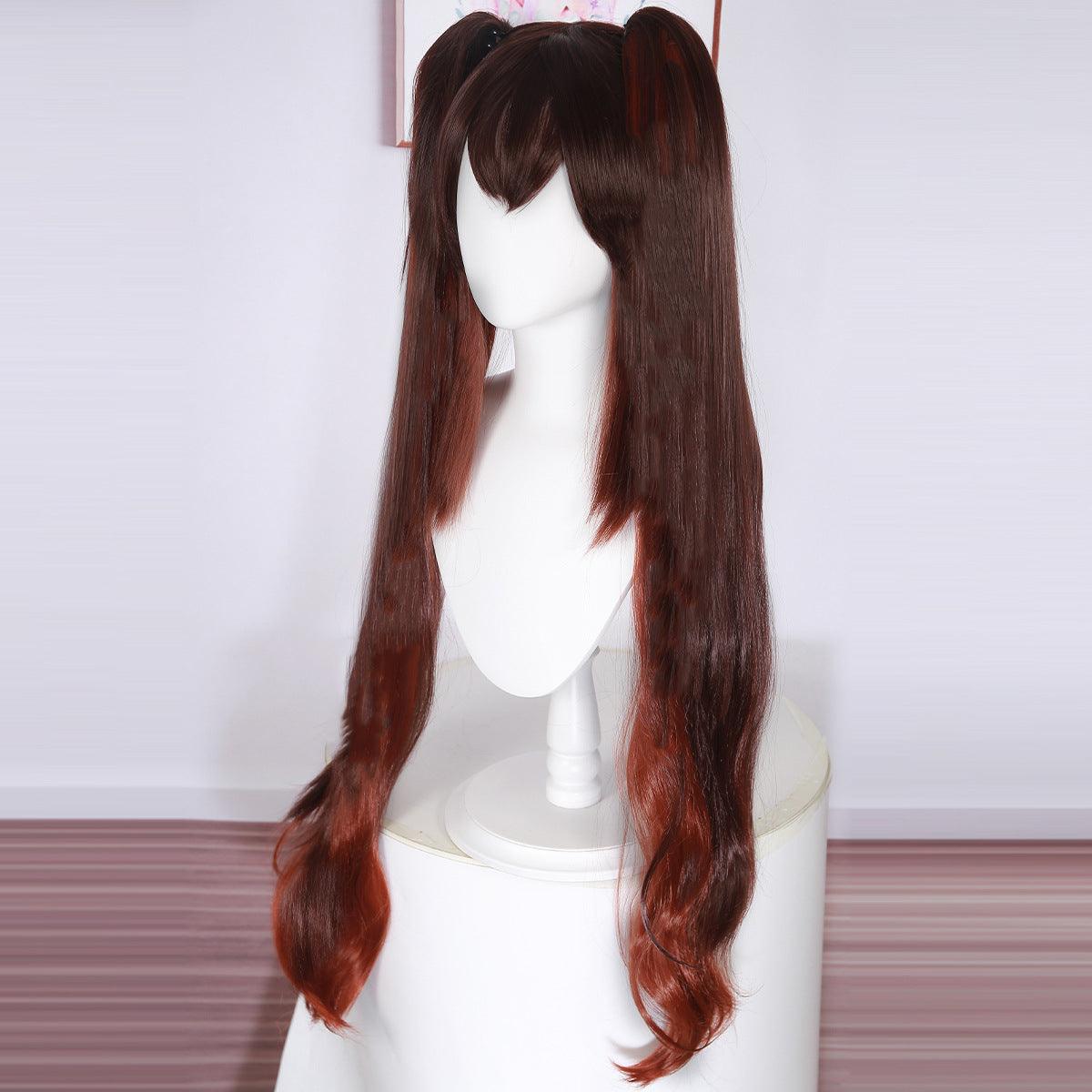 Genshin Impact Hu Tao Brown Cosplay Wig - CrazeCosplay