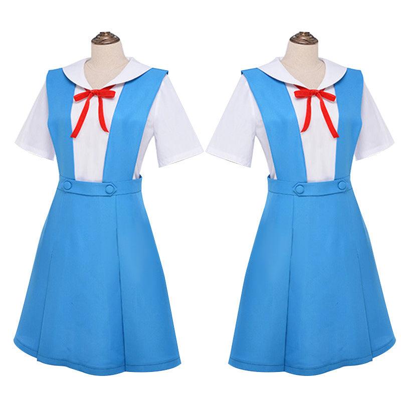 Evangelion Asuka School Uniform Cosplay Costume