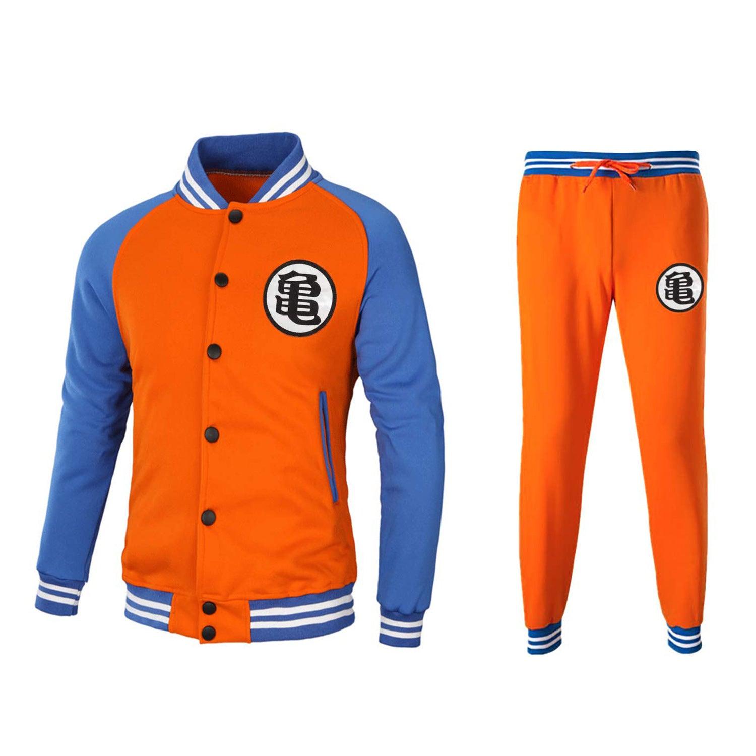 Dragon Ball Goku Two-piece Tracksuit Cosplay Costume - CrazeCosplay