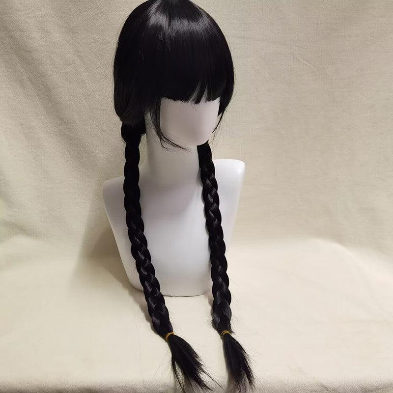 Wednesday Addams Black Cosplay Wig - CrazeCosplay