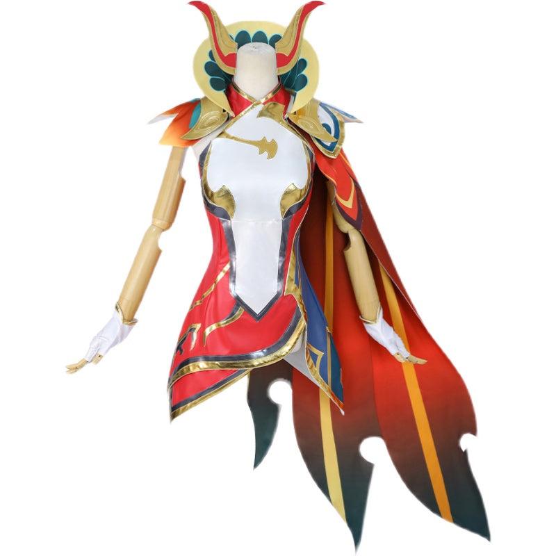 League of Legends LOL Brave Phoenix Xayah Cosplay Costume - CrazeCosplay