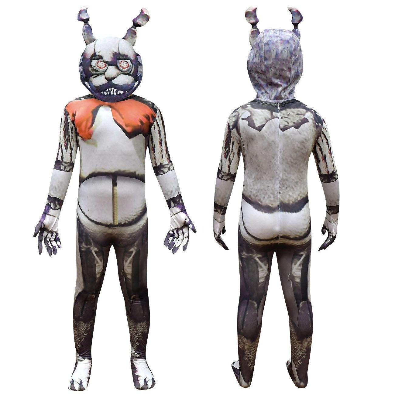 Fnaf Springtrap Costume Kids Suit Boys Girls Halloween Jumpsuit - CrazeCosplay